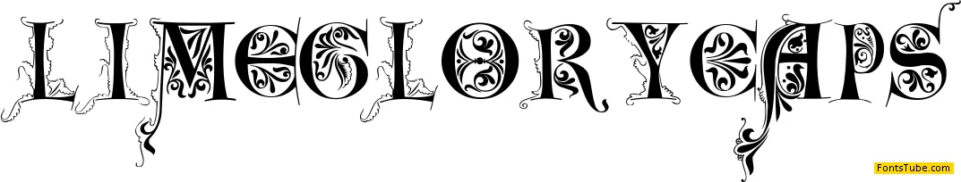 LimeGloryCaps Font