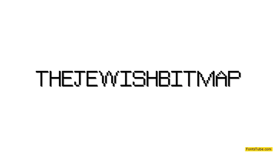The Jewish Bitmap Font