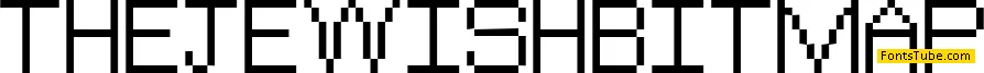 The Jewish Bitmap Font