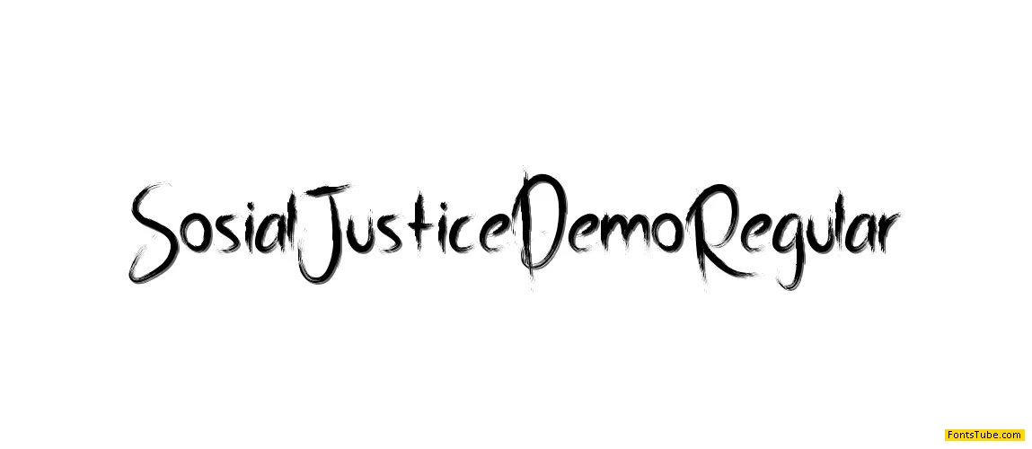 Sosial Justice Demo Font