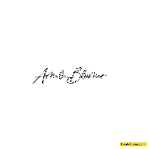 Amelia_Bloomer Font