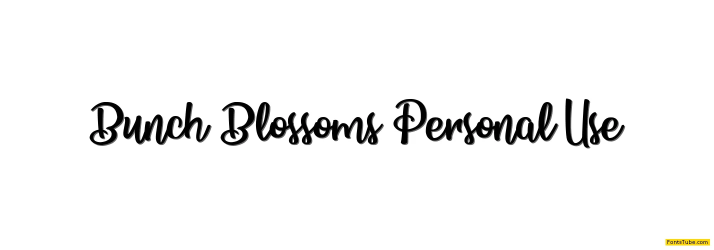 Bunch Blossoms Personal Use Font
