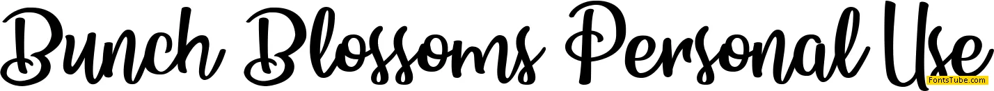 Bunch Blossoms Personal Use Font