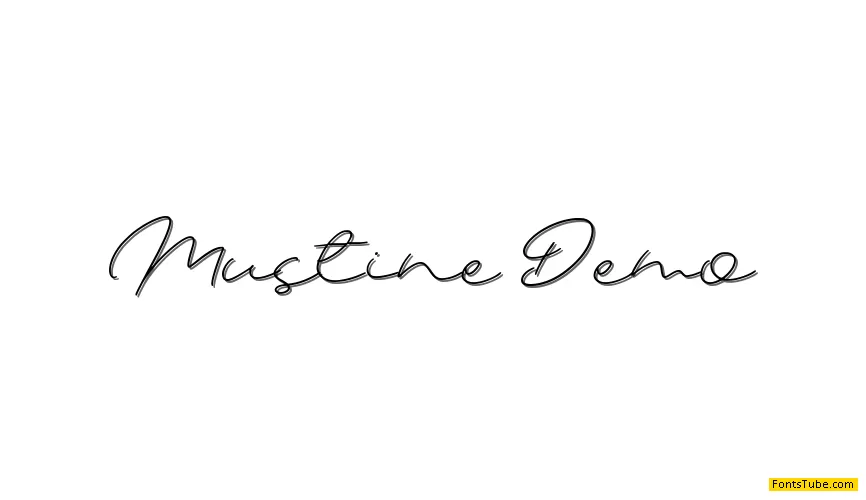 Mustine Demo Font