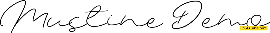Mustine Demo Font