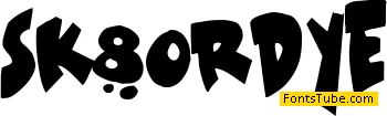 Sk8 or dye Font