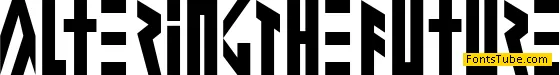 Altering The Future Font