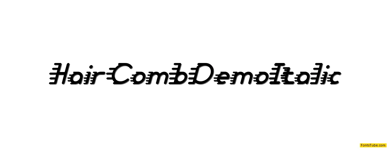 Hair Comb Demo Font Family