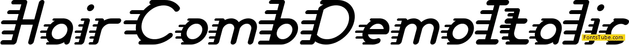 Hair Comb Demo Font Family