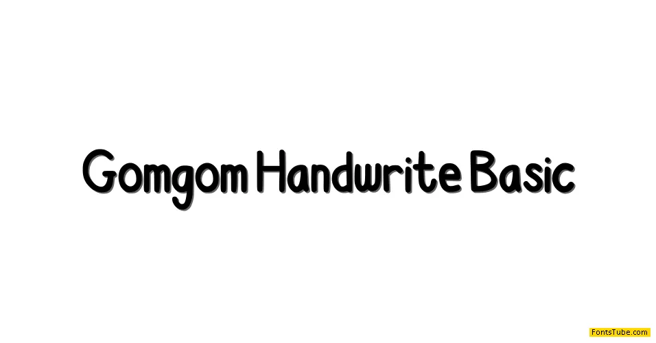 Gomgom Handwrite-Basic Font