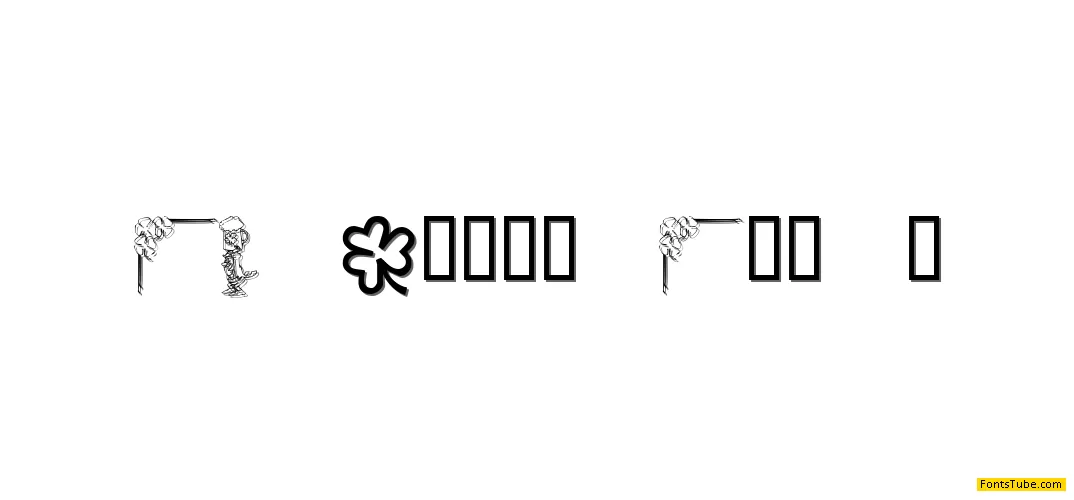 KR Irish Kat 1 Font