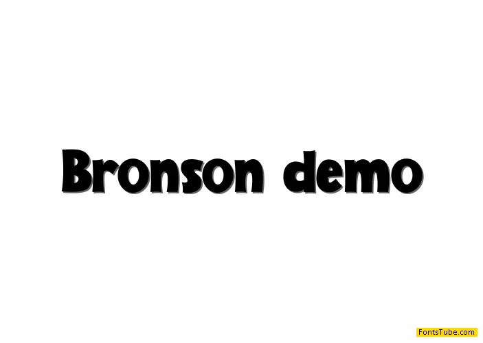 Bronson demo Font