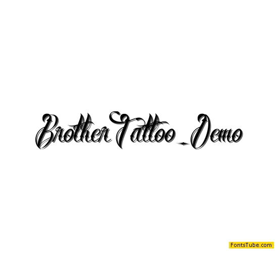 Brother Tattoo Font