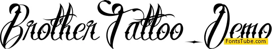 Brother Tattoo Font