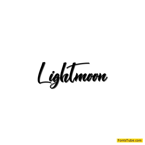 Lightmoon - Personal Use Font