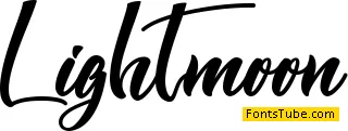 Lightmoon - Personal Use Font