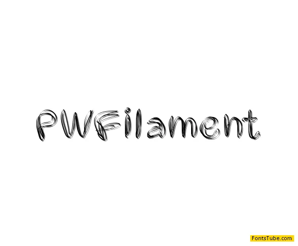 PW Filament Font