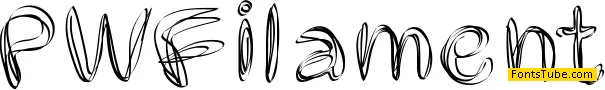 PW Filament Font