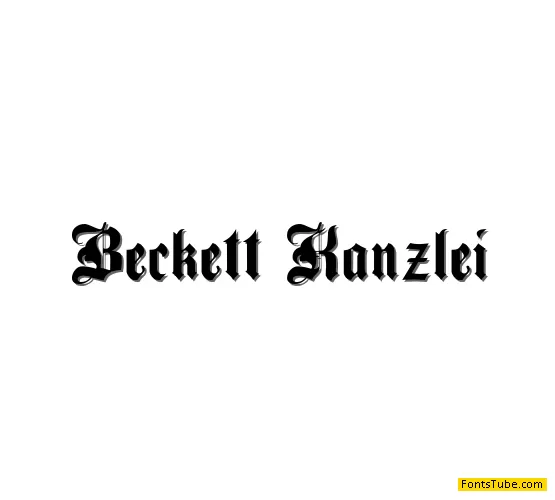 Beckett-Kanzlei Font