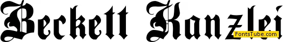Beckett-Kanzlei Font