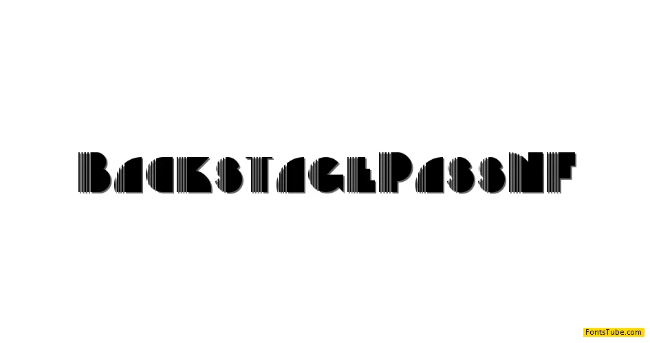 Backstage Pass NF Font