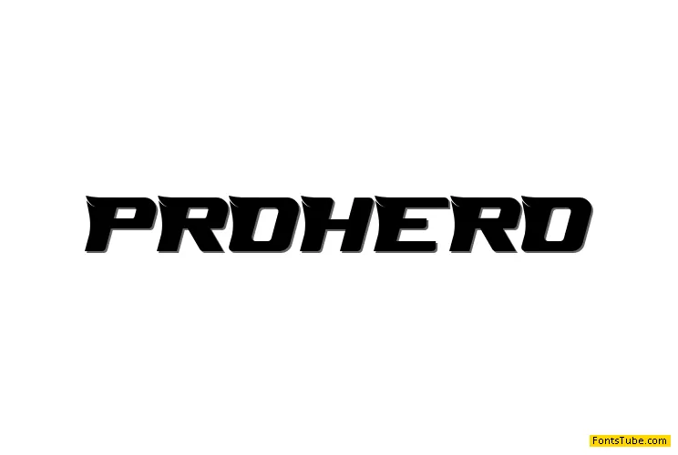 PROHERO Font