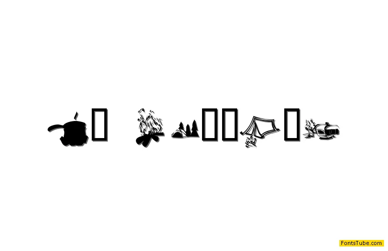 KR Camping Font