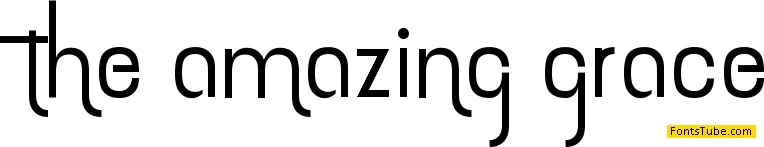 the amazing grace Font