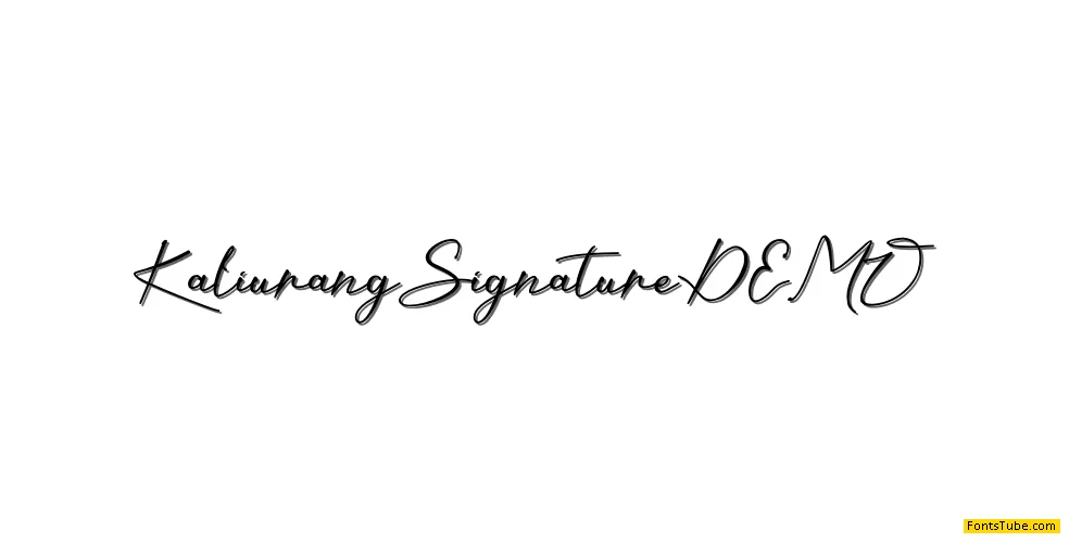 Kaliurang Signature - Personal Font