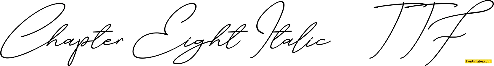 Chapter Eight Font Family
