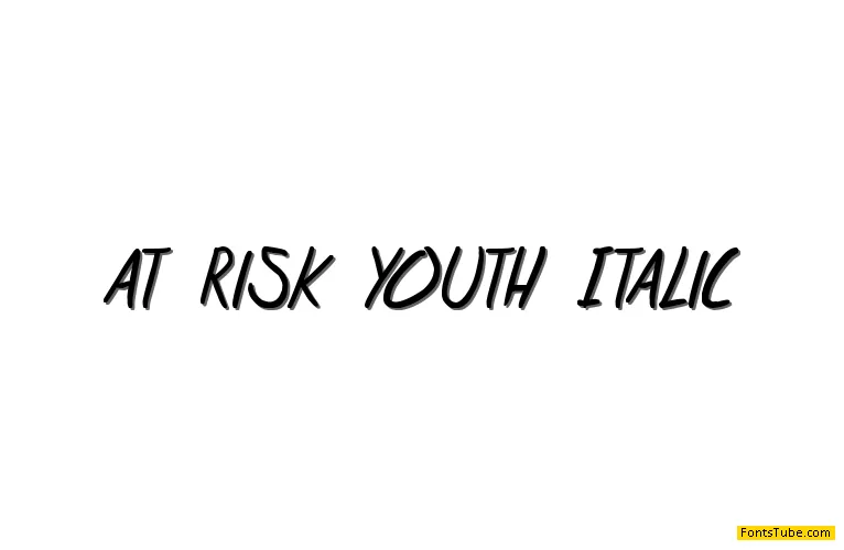 at risk youth Font Family