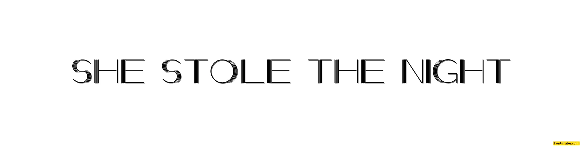 She Stole the Night Font