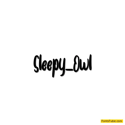 Sleepy_Owl Font