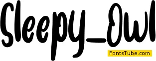 Sleepy_Owl Font