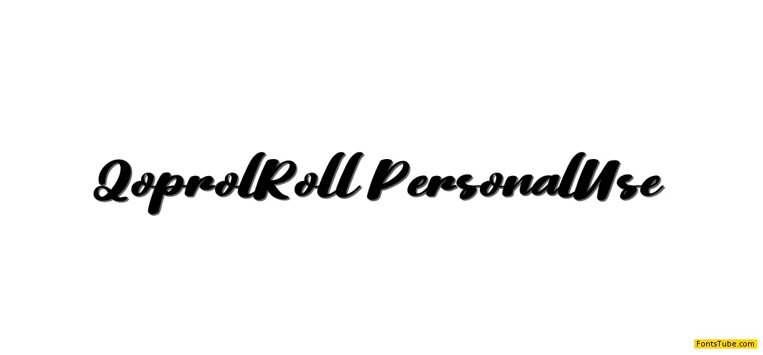 Qoprol Roll Font