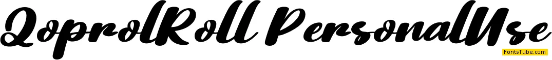 Qoprol Roll Font