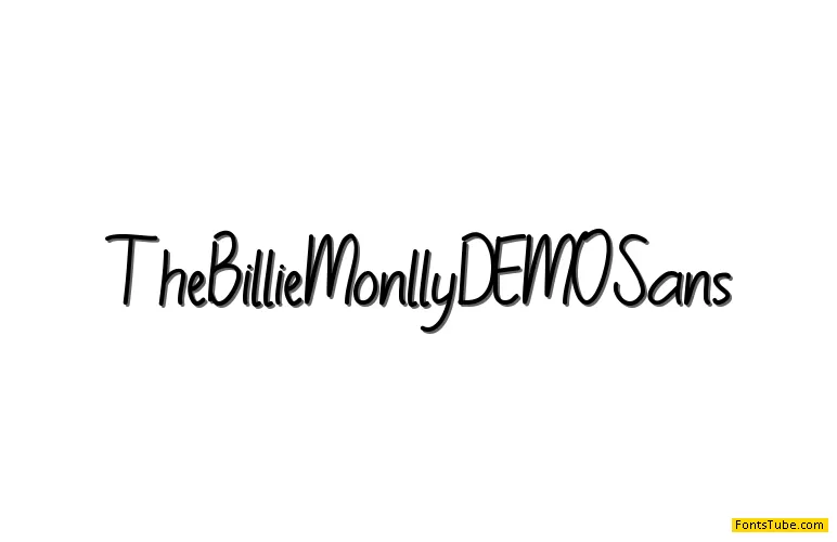 TheBillieMonlly DEMO Font Family