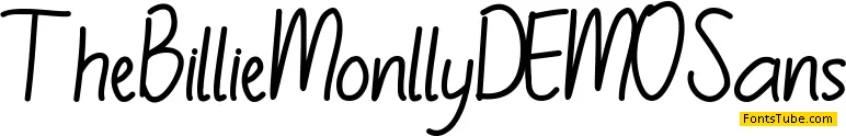 TheBillieMonlly DEMO Font Family