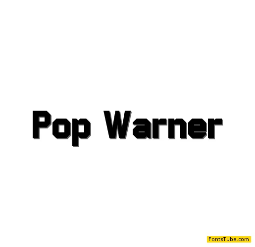 Pop Warner Font