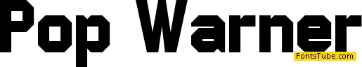 Pop Warner Font