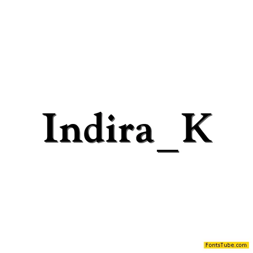Indira K Font
