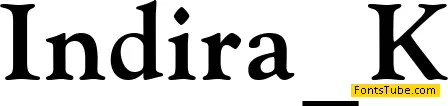 Indira K Font