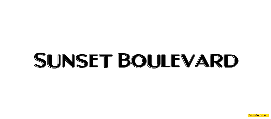 Sunset Boulevard Font