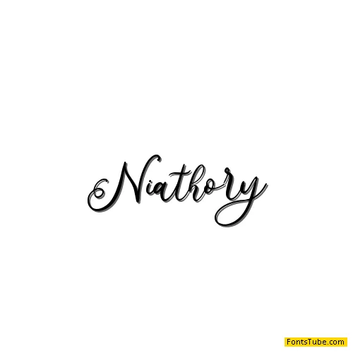 Niathory - Personal Use Font