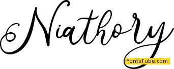 Niathory - Personal Use Font