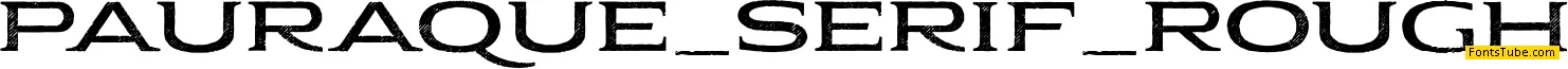 Pauraque_Serif_Rough Font