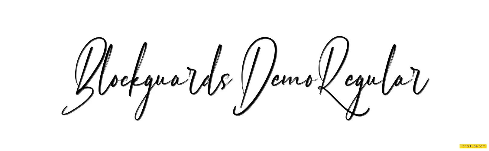 Blockguards Demo Font