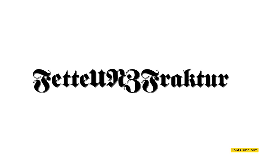 Fette UNZ Fraktur Font