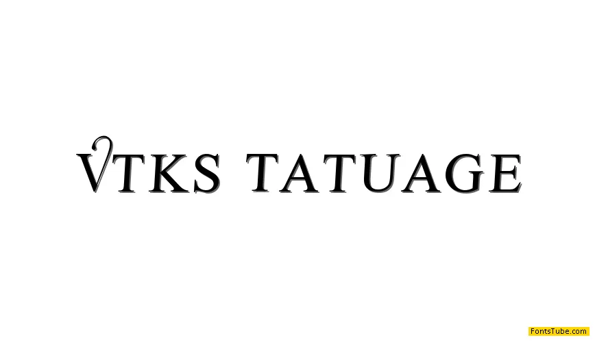 Vtks Tatuage2 Font