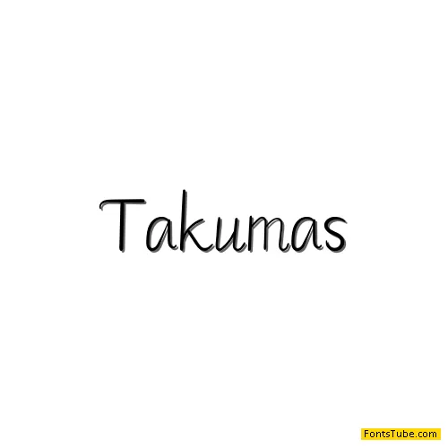 Takumas Font